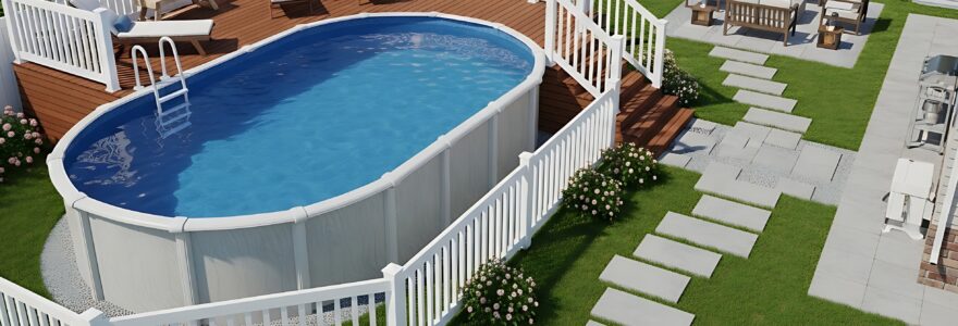 piscine hors-sol en acier